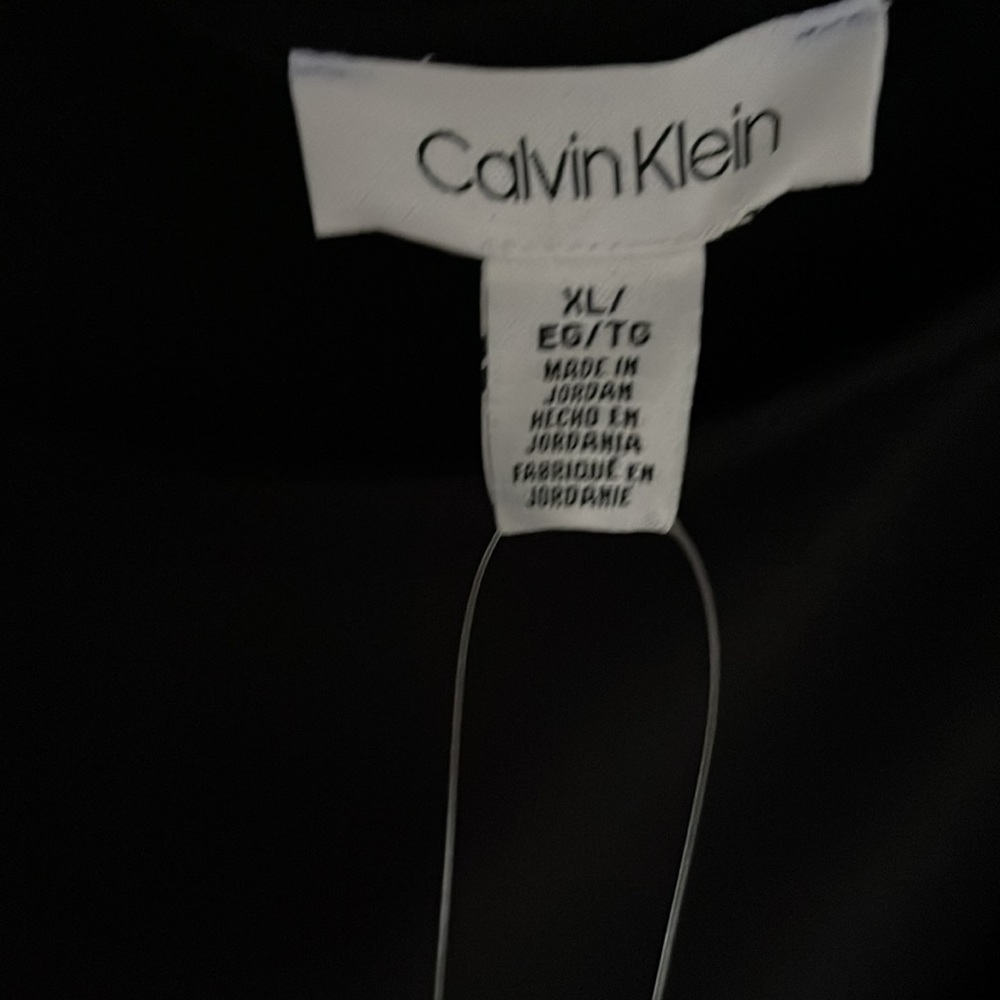 NWT Calvin Klein Black 3/4 sleeve Size XL - Picture 2 of 6